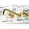 Kingston Brass KS6057DX Wall Mount Tub Faucet, Brushed Brass KS6057DX - alternate 2
